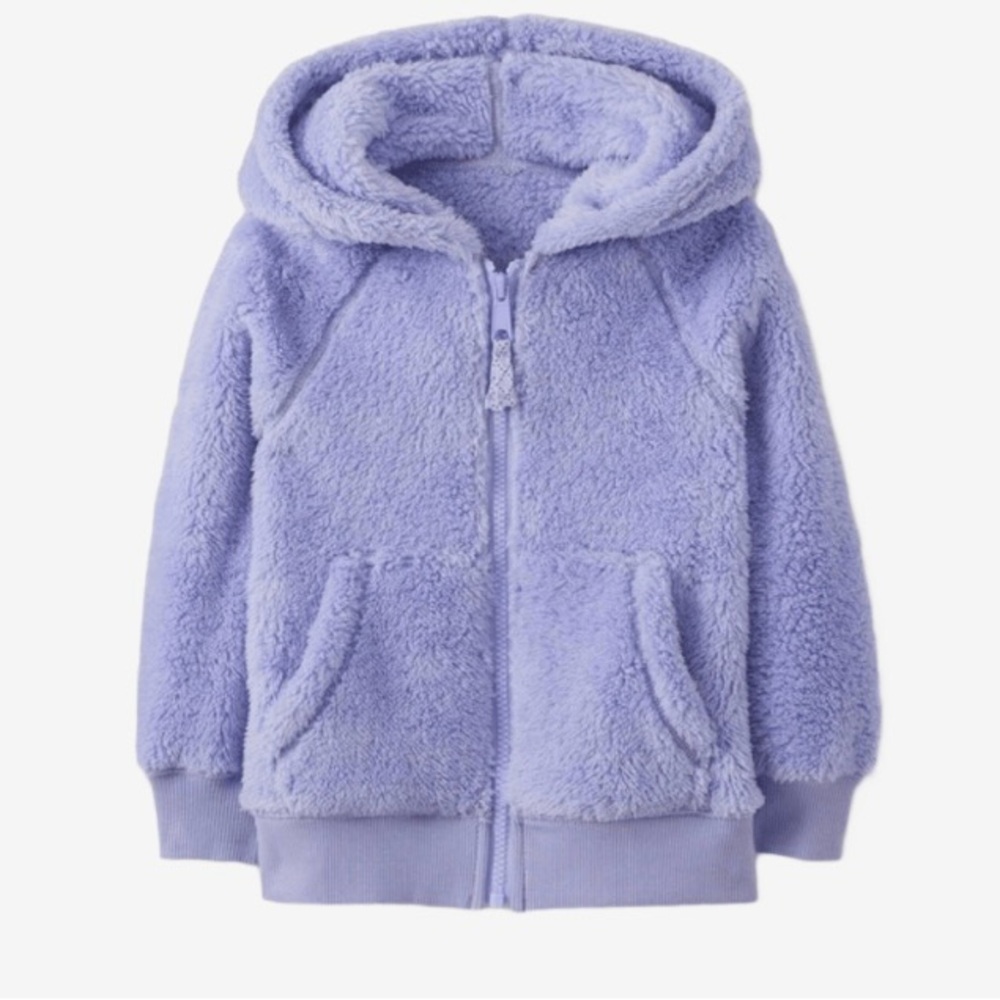 Hanna Andersson Marshmallow Full Zip Hoodie in Lavender